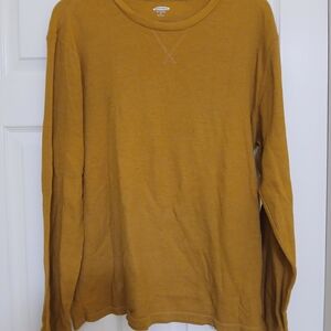 Old Navy Men's Golden Long Sleeve Shirt